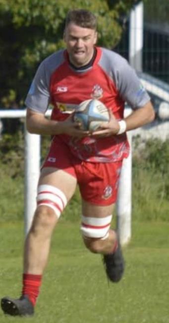 Scott Powell - came on to score a third try for Pembroke Scott Powell - came on to score a third try for Pembroke
